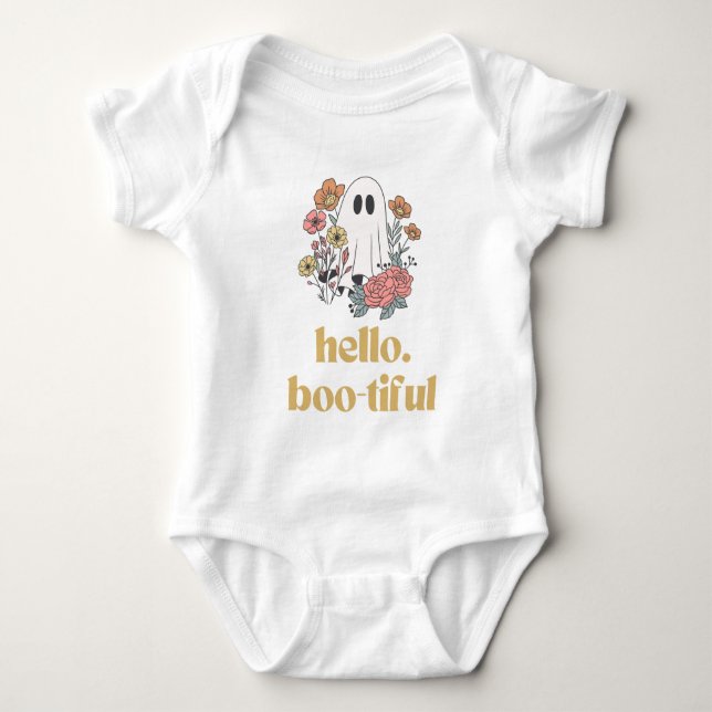 Bootiful Ghost Baby Bodysuit Strampler (Vorderseite)