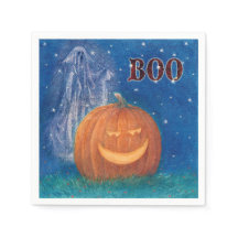 Bootiful Halloween großer Kürbis u. Geist