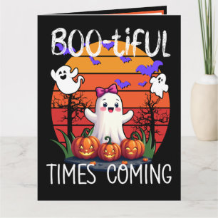 Bootiful Times Coming, Halloween-Party Ghosts Karte