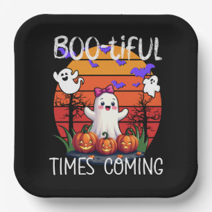 Bootiful Times Coming, Halloween-Party Niedliche G Pappteller