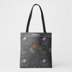 Bootigezähmtes Schwarzes Katzen und GarnHalloween Tasche