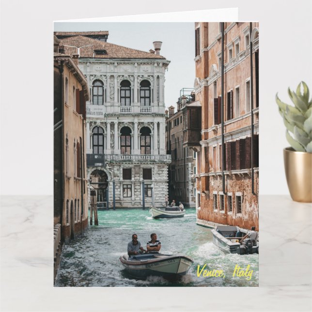 Bootkanal Venedig Karte (Kleine Pflanze)