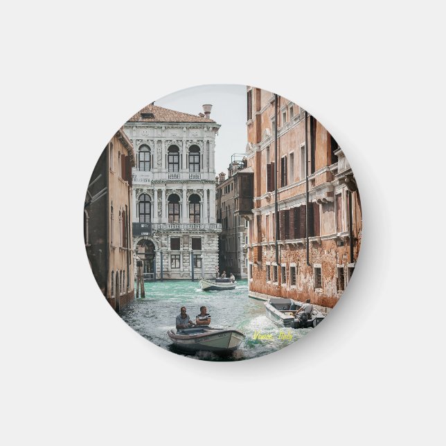 Bootkanal Venedig Magnet (Vorne)