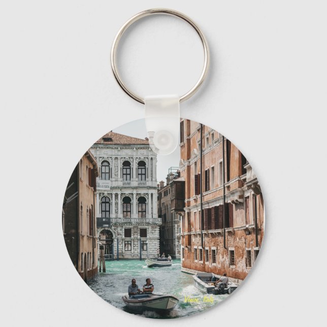 Bootkanal Venedig Schlüsselanhänger (Vorderseite)