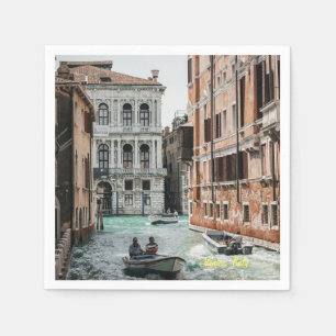 Bootkanal Venedig Serviette