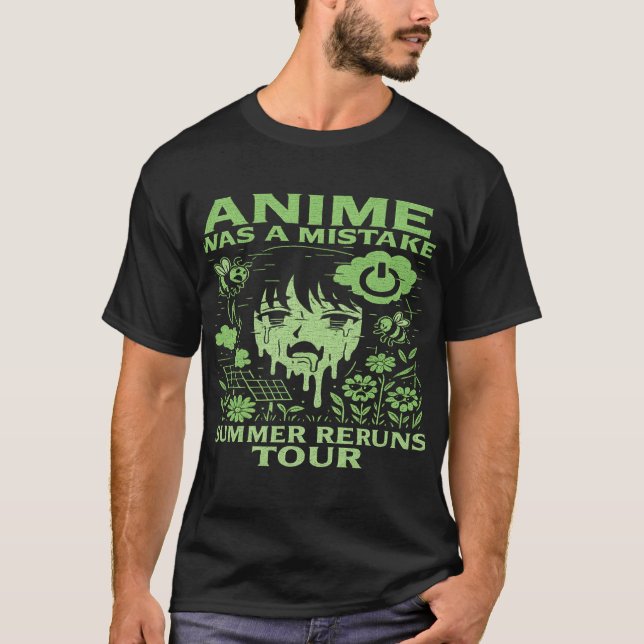 Bootleg Anime Tour Unisex Softstyle T-Shirt - Fer (Devant)