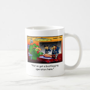 Bootleg Operation Funny Cartoon T-Shirts & Geschen Kaffeetasse