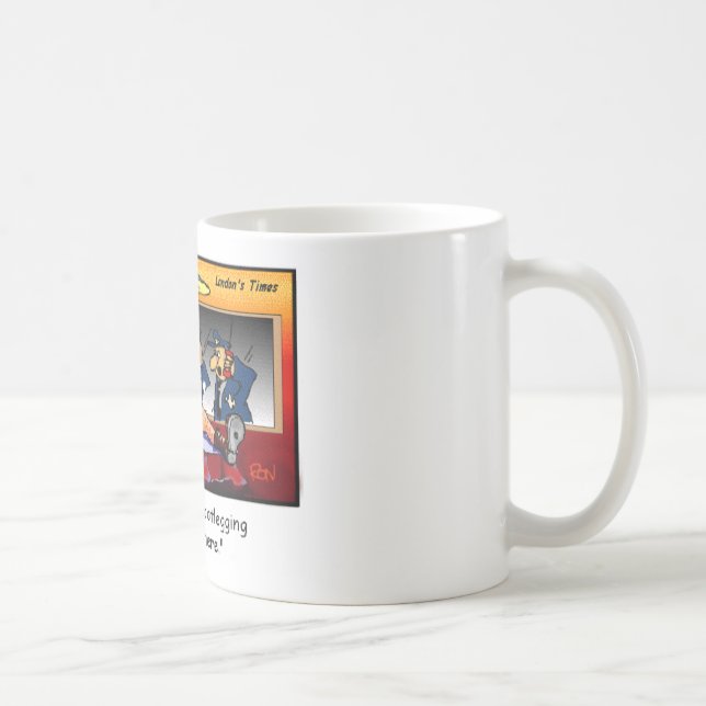 Bootleg Operation Funny Cartoon T-Shirts & Geschen Kaffeetasse (Rechts)