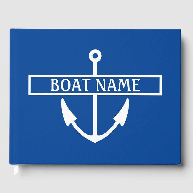 Bootname Anchor Gästebuch (Vorderseite)