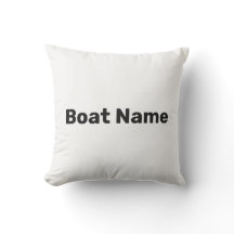 Bootname Weiß- und Schwarz-Text-Vorlage