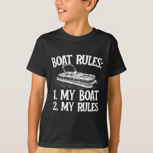 Bootregeln - Bootsfahren Segeln See Boot Kapitän M T-Shirt