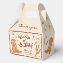 Boots and Bubbly Western Brautparty Fevor Box Geschenkschachtel
