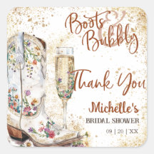 Boots and Bubbly Western Country Danke