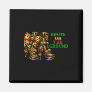 Boots auf dem Western Cowboy Boots Junetent Magnet