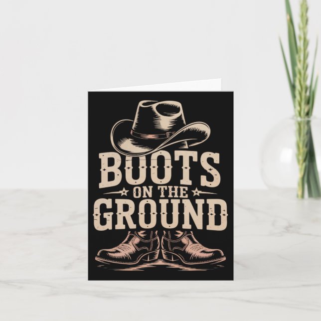 Boots auf der Tanzlinie D Karte (Vorderseite)