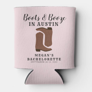Boots & Booze Austin Texas Bachelorette kann kühl Dosenkühler