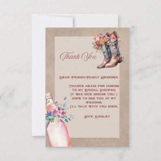 Boots Brunch & Bubbly Flat Dankeschön Card Dankeskarte