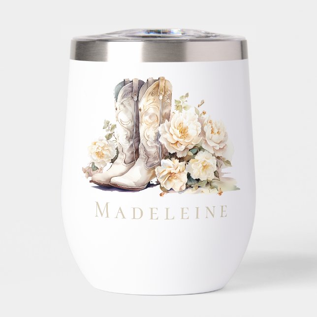 Boots & Bubbly Élégante mariée florale (Avant)
