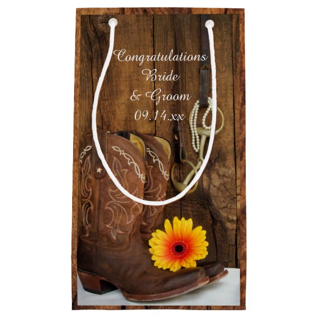 Boots, Daisy und Horse Bit Herzlichen Glückwunsch  Kleine Geschenktüte (Vorderseite)