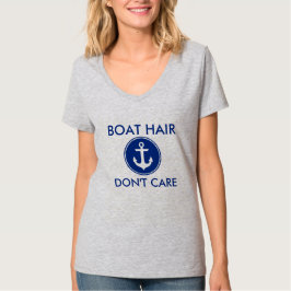Boots-Haar interessieren sich nicht Seeanker-T - T-Shirt