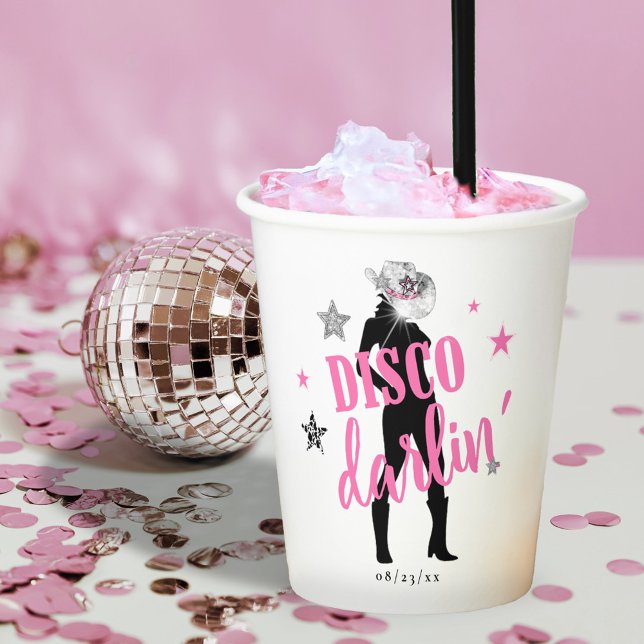 Boots 'n Bling Bachelorette Disco Darlin' ID925 Pappbecher (Von Creator hochgeladen)