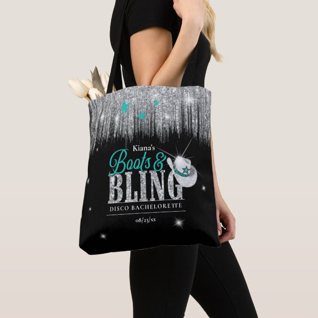 Boots 'n Bling Disco Bachelorette Aquamarin ID925 Tasche (Von Nahem)