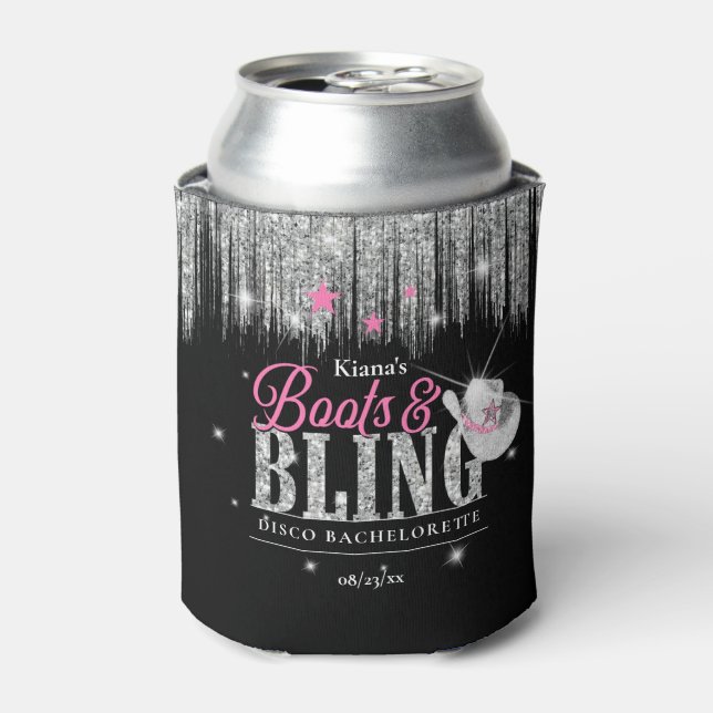 Boots 'n Bling Disco Bachelorette ID925 Dosenkühler (Kanne Vorderseite)