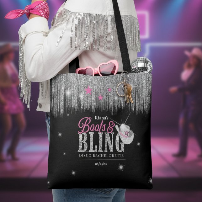 Boots 'n Bling Disco Bachelorette ID925 Tasche (Von Creator hochgeladen)