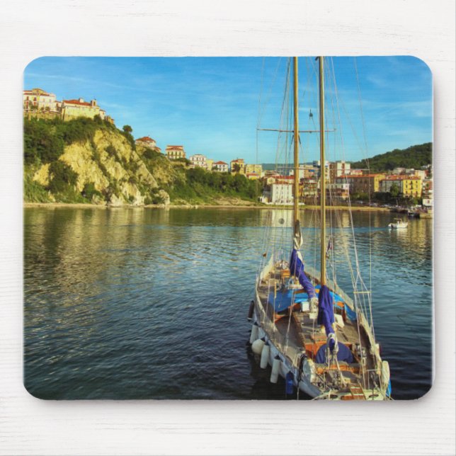 Boots-näherndes Ufer | Agropoli Mousepad (Vorne)