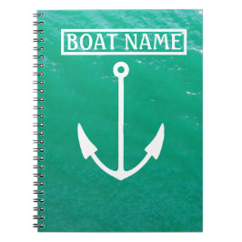 Boots-Namensanker Captains Klotz Notizblock