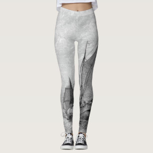 Boots-Schiffe Themse England ganz über Leggings