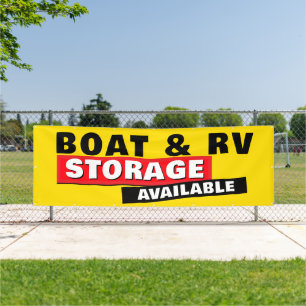 Boots- und RV-Speicher im Freien Banner