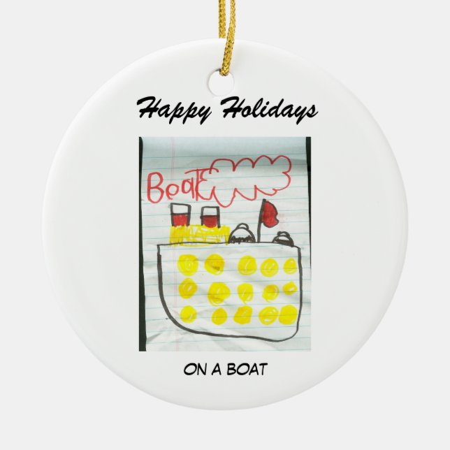 Boots-Verzierung Keramikornament (Vorne)