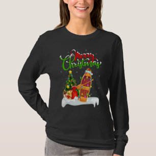 Boots-Weihnachtsdekorationen Weihnachtsmann-Boot W T-Shirt