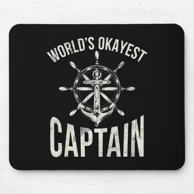 Boots Welt Okayester Kapitän  Mousepad (Vorne)