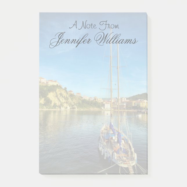 Bootsanflug Küste| Agropoli Post-it Klebezettel (Vorderseite)