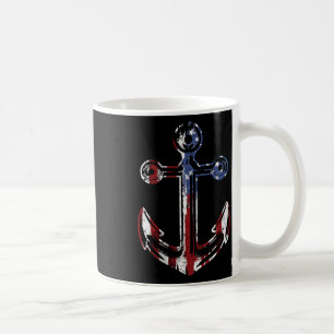 Bootsanker USA Amerikanische Flagge 4. Juli Kaffeetasse