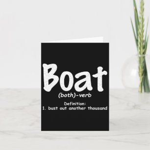 Bootsdefinition Spreng ein weiteres Tausend lustig Karte