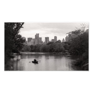 Bootsfahren im Central Park NYC (Druck) Fotodruck