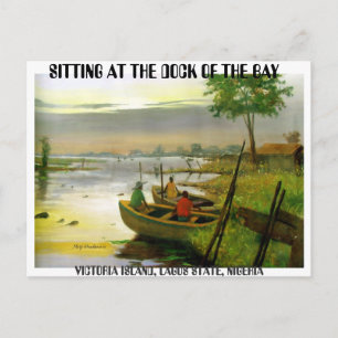 Bootsfahrt 2, SITZUNG AM HAFEN DER BUCHT , V... Postkarte