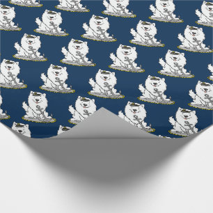 Bootsfahrt Nautical American Eskimo Dog Niedlich Geschenkpapier