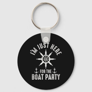 Bootsfahrt Party Bootfahren Kapitän Bootseigner Se Schlüsselanhänger