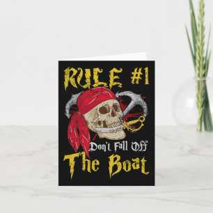 Bootsführer Pirates Fun Pirate Dont Fall Off T Karte