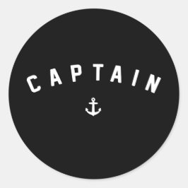 Bootsführer Retro Runder Aufkleber