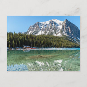 Bootshaus neben dem Lake Louise - Banff, Kanada Postkarte