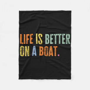 Bootsleben auf einem Boot Lustiger Segler Ich lieb Fleecedecke