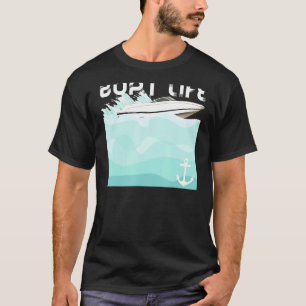 Bootslebewesen Wellen in der Ankerwanne T-Shirt