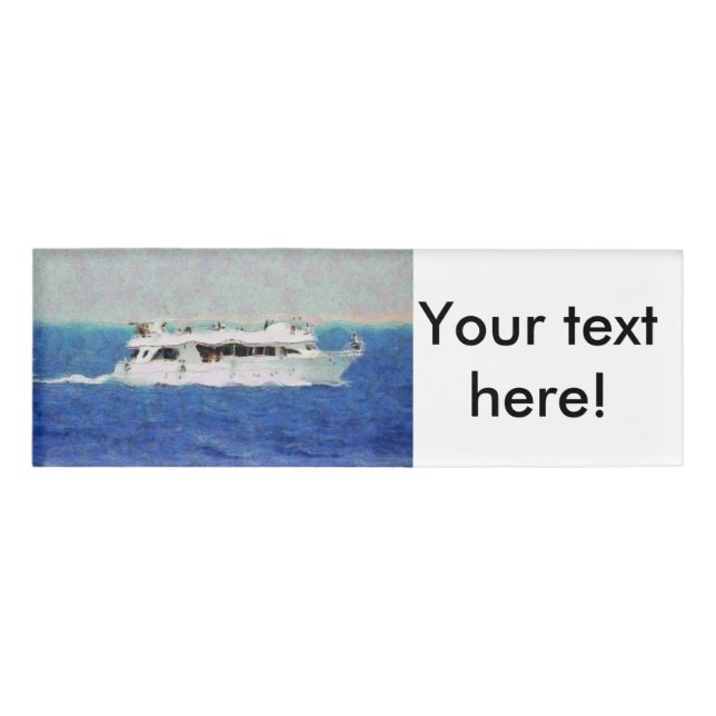 Bootsmalerei Namenschild (Vorderseite)