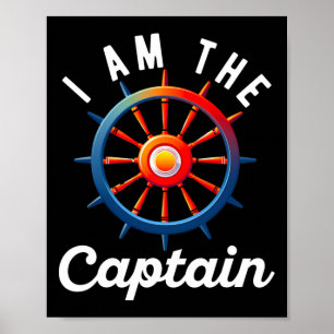 Bootsmann Männer Frauen Lustig Bootfahren Segeln P Poster