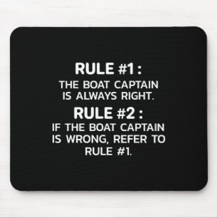 Bootsmannregeln Lustiges Bootfahren Mousepad